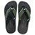 Chinelo Kenner Kivah Layer Preto e Verde Escuro Masculino - Imagem 3