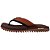Chinelo Kenner Kivah Layer Marrom Escuro e Laranja Masculina - Imagem 4