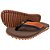 Chinelo Kenner Kivah Layer Marrom Escuro e Laranja Masculina - Imagem 1