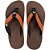 Chinelo Kenner Kivah Layer Marrom Escuro e Laranja Masculina - Imagem 3