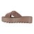 Chinelo Tamanco Melissa M-Lover Cross Strap Platform Marrom - Imagem 5