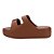 Chinelo Plataforma Melissa Free High Bold Marrom Feminino - Imagem 5