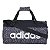Bolsa Adidas Duffel Linear Preta/Branca - Imagem 1