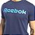 Camiseta Reebok Gs Linear Read Azul Marinho Masculino - Imagem 3