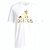 Camiseta Adidas Grafica Essentials Logo Branco/Dourado Masculino - Imagem 1