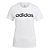 Camiseta Adidas Logo Linear Branco Feminino - Imagem 1