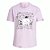 Camiseta Adidas Estampada Floral Big Logo Rosa Feminino - Imagem 1