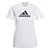 Camiseta Adidas Logo Polyester Branco Feminino - Imagem 1