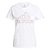 Camiseta Adidas Estampada Floral Branco Feminino - Imagem 1