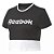 Camiseta Reebok Cropped Linear Logo Preto Feminino - Imagem 1
