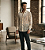 Camisa Aveludada Off White Manga Longa - Imagem 4