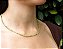 COLAR DELICADO COM PERIDOTO FACETADO - Imagem 1