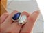 ANEL DUO PÉROLA E LÁPIS LAZÚLI - Imagem 4