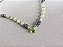 COLAR DELICADO PERIDOTO E SAFIRA - Imagem 7
