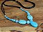 COLAR SEDA COM HOWLITA TURQUESA - Imagem 7