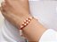 PULSEIRA EXÓTICA ÁGATA LARANJA E PÉROLA BIWA - Imagem 2