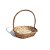Cesta de vime oval de alça torcida - Imagem 1