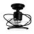 Ventilador de Teto Treviso Preto Fosco Confort LED Ctrl Rem - Imagem 2