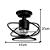 Ventilador de Teto Treviso Preto Fosco Confort LED Bivolt - Imagem 7