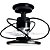 Ventilador de Teto Treviso Preto Confort LED Controle Remoto - Imagem 2