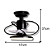 Ventilador de Teto Treviso Preto Elegance LED Control Remoto - Imagem 7