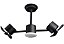 Ventilador de Teto Treviso Infinit LED Preto Controle Remoto - Imagem 2