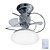 Ventilador de Teto Treviso Atenas Cromado  C/ LED 18W Bivolt - Imagem 1