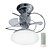 Ventilador de Teto Treviso Atenas Cromado C/ Controle Remoto e LED 18W Bivolt - Imagem 1