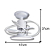Ventilador de Teto Treviso Branco Confort LED 3000K Bivolt - Imagem 7