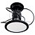 Ventilador de Teto Treviso Preto Confort LED 3000K Controle - Imagem 1