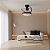 Ventilador de Teto Treviso Preto Bali Chave Parede Bivolt - Imagem 3