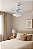 Ventilador de Teto Treviso Branco Bali Chave Parede Bivolt - Imagem 3