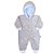 Fleece Infantil Bebê Macacão com Capuz - Ovelhinha Azul - Imagem 1