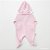 Macacão Bebê Peluciado com Capuz - Rosa Candy - Imagem 3