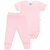Conjunto Body Curto + Calça Canelado Bebê Rosa - "Canelado Tio Dey" - Imagem 1