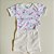 Conjunto Manga Curta Suedine Sereia Off White - Imagem 4
