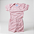 Conjunto Manga Curta Poliviscose Rosa Bebê - Imagem 1