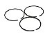 Conjunto Anéis de Segmento de 4 polegadas com 3 peças - Imagem 1