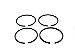 Conjunto Anéis de Segmento, em Liga de Aço com 4 peças - Imagem 1
