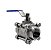 REGISTRO ESFERA TRIPARTIDA INOX 304 ROSCA 3/4 BSP BVTSS-20 AKME - Imagem 1
