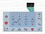 Teclado de membrana para Cama Hospitalar Linet - IP0905 - Imagem 1