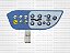 Teclado de membrana para Cama Hill-Rom - IP0921 - Imagem 1
