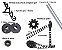 Conjunto Suporte Fixo para 4 Fundos Fotograficos (Parede) - Imagem 4