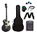 Kit Guitarra Strinberg Les Paul LPS230 BKS + Amplificador + Afinador Digital + Acessórios Preta Fosca - Imagem 1