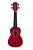 Kit Ukulele Memphis Honu Acústico Vermelho - Imagem 2