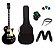 Kit Guitarra Strinberg Les Paul LPS230 + Afinador Digital + Acessórios Preta - Imagem 1