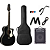 Kit Violão Elétrico Aço Tagima Rio Negro BKS + Caixa - Imagem 1