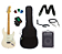 Kit Guitarra Tagima TG530 Strato Branca com Amplificador e Acessórios - Imagem 1