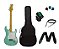 kit Guitarra Tagima TG530 Strato SurfGreen Capa/ Afinador/ Correia/ Cabo/ 3 Palhetas - Imagem 1