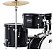 Bateria Acústica Infantil / Juvenil Premium Dx45 Preta - Imagem 3